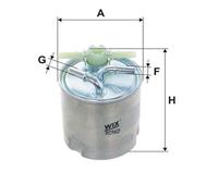 Filtro Gasolio Carburante Wix Per Nissan Qashqai Koleos Xtrail 2.0 Dci Fwd