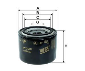 1 FILTRO OLIO WIX FILTERS WL7081 WL7081