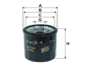 1 FILTRO OLIO WIX FILTERS WL7200 WL7200