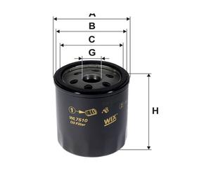 1 FILTRO OLIO WIX FILTERS WL7510 WL7510
