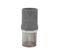 1 filtro per tubi resistente agli agenti chimici per acquacoltura e irrigazione a goccia, filtro in PVC da 20/25/32/40/50 mm per pompe dell'acqua (Grijs, diametro interno 20 mm)