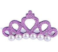 1 fiocco a forma di corona con perle finte per animali domestici, piccoli cani, gatti, accessori per capelli, accessori per animali domestici, accessori fai da te per la toelettatura degli animali