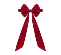 1 fiocco natalizio rosso per sedia, elastico bordeaux per matrimoni (1 pezzo)