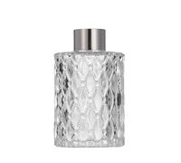 1 flacone diffusore in vetro da 150 ml, vuoto, ricaricabile, trasparente, diffusore di oli essenziali, per fai da te, oli essenziali, decorazioni artigianali