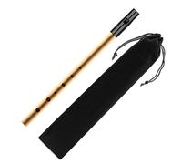 1 flauto in lamiera con sei fori e 1 tasca per flauto a forma di D penny whistle, fischietto in lega di alluminio, strumento flauto per principianti, strumento a forma di D per applicazioni a nastro.