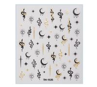 1 foglio/confezione cinese Capodanno unghie adesivi di arte per donne ragazze manicure unghie ornamento decalcomanie festival disegni decorazioni per unghie vacanze