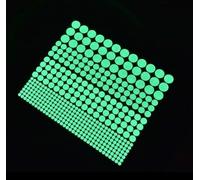 1 foglio di adesivi da parete che si illuminano al buio, 407 puntini rimovibili da parete, kit di decorazione per la stanza, adesivi luminosi per la camera dei bambini, decorazione per la casa, regalo