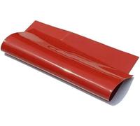 1 foglio di gomma siliconica ad alta temperatura, guarnizione in pellicola siliconica bianca da 500x500 mm for isolamento e durata(Red,2mm)