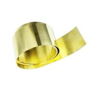 1 foglio di lamina di ottone con pellicola dorata da 1 metro - Striscia di ottone sottile H62, piastra di ottone flessibile for progetti artigianali e fai da te(0.01x100x1000mm)