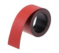 1 foglio magnetico cancellabile a secco da 1 metro, etichette adesive scrivibili for lavagne bianche, frigorifero e artigianato.(Red)