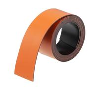 1 foglio magnetico cancellabile a secco da 1 metro, etichette adesive scrivibili for lavagne bianche, frigorifero e artigianato.(Orange)
