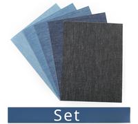 1 Foglio Patches Adesivi In Denim Per Riparazione Jeans