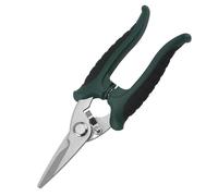 1 forbice da elettricista industriale in acciaio inossidabile multifunzione, taglia manualmente scanalature, fili e piastre sottili.(Green)
