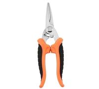 1 forbice da elettricista industriale in acciaio inossidabile multifunzione, taglia manualmente scanalature, fili e piastre sottili.(Orange)