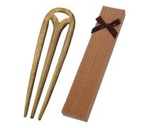 1 Forchetta Per Capelli In Legno E 1 Confezione Regalo, Strumenti Per Acconciature, Accessori Per Capelli Semplici, Accessori Per Capelli Geometrici, Accessori Per Capelli Retrò
