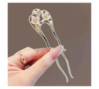 1 forcina for capelli a forma di U con fiore di perle, moderna e semplice, accessori for capelli da bambina per Capelli Decorativi Acconciatura