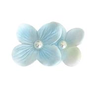 1 forcina per capelli sofisticata a 2 strati in tessuto floreale con perline, presa sicura per acconciature femminili di lunga durata con perle