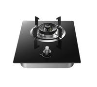 1 Fornello A Gas, Bruciatore In Alluminio Pressofuso Con Vetro Temperato Da 5,0 KW, Fornello Di Conversione NG/GPL, Desktop/doppio Uso Integrato, Regolazione Multi-velocità Con Protezione Antincendio(