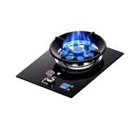 1 Fornello A Gas, Bruciatore In Rame Con Vetro Temperato A Conchiglia Da 5,2 KW, Fornello Convertibile GN/GPL, Fornello A Gas Da Tavolo/incorporato, Con Protezione Antincendio E Timer(NG)