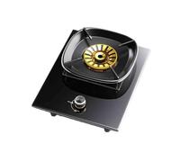 1 Fornello A Gas, Fornello Di Conversione GN/GPL, Bruciatore Interamente In Rame In Vetro Temperato Nero Da 5,2 KW, Con Protezione Antincendio E Blocco Di Sicurezza For Bambini, For Casa E Camper(NG)