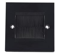 1 frontalino, piastra nera/spazzola nera