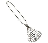 1 frusta a molla in acciaio inox da 20 cm mini frusta a spirale francese frusta per uova, frusta per panna frusta frusta per panna frusta per mescolare, cuocere e cucinare (argento)