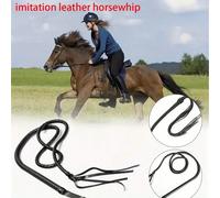 1 Frusta da cowboy western robusta con impugnatura ergonomica antiscivolo e cordino - Suono realistico della frusta, adatta per l'addestramento equestre, rodeo, spettacoli di equitazione western, dres
