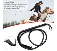 1 Frusta da cowboy western robusta con impugnatura ergonomica e anello per appendere - Design manico lungo adatto per dressage, salto ostacoli e equitazione western - Frusta da addestramento durevole