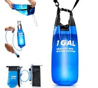 1 Gal Portable Emergency Water Filter Straw Survival Reusable (1Pcs) | TPU Material, Sturdy & Durable, with Water Pipe, Clips, Filter Cartridge, Storage Bag, Hanging Rope, for Travel & Camping