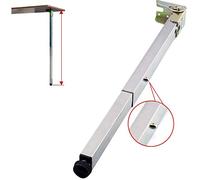 1 gamba di mobili inossidabile, gamba del tavolo di sollevamento pieghevole, tavolo da barra telescopico in acciaio inossidabile, altezza, base protettiva regolabile, con vite (85 cm)