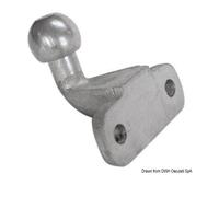 1 GANCIO SFERA DI TRAINO PER CARRELLO RIMORCHIO A SQUADRA