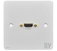 1-Gang HDMI Placca Interruttore, Bianco - SY ELECTRONICS