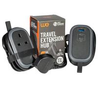 1 Gang Hub Di Alimentazione USB PD Da Viaggio, 1x USB A, 2x USB C, 2m - EL1GUSB