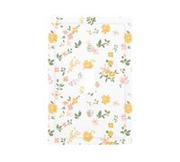 1 Gang Singolo Interruttore A Levetta Piastra Da Parete Placca Decorativa, Giallo Frammenti Floreali Frammenti di Luce Interruttore Copertura per Camera Da Letto