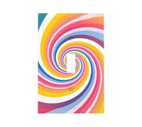 1 Gang Singolo Interruttore A Levetta Placca Da Parete Decorativa, Rainbow Vortex Colorato Interruttore Della Luce Copertura per Camera Da Letto Soggiorno Decor