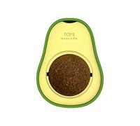 1 giocattolo girevole per gatti, avocado, erba gatta giocattolo da parete, per denti di gatto, per la pulizia dei denti, giocattolo per gatti commestibile con gatti, menta