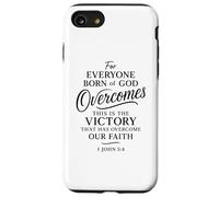 1 Giovanni 5:4 Nato da Dio vince il mondo Vittoria Fede Custodia per iPhone SE (2020) / 7/8