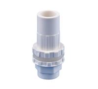 1 Giunto di Scarico for Acquario in PVC Bianco/Grigio da 16/20/25/32/40/50 mm, Parti for Tubo di Alimentazione deII'acqua di Troppo Pieno for Acquario(White,40mm)