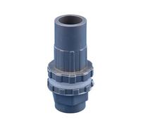 1 Giunto di Scarico for Acquario in PVC Bianco/Grigio da 16/20/25/32/40/50 mm, Parti for Tubo di Alimentazione deII'acqua di Troppo Pieno for Acquario(Grey,40mm)