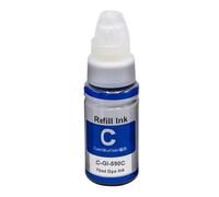 1 Go Ink - Flacone di inchiostro ciano da 70 ml per sostituire Canon GI-590C compatibile/non OEM per stampanti Pixma serie G