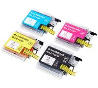 Go Inks 1 Set di 4 Cartucce d'inchiostro per sostituire Brother LC980 & LC1100 compatibile/non-OEM per Stampanti Brother DCP e MFC (4 Inchiostri)