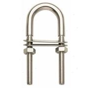 1 Golfare cavallotto anello traino inox ormeggio barche gommoni diam 12 mm