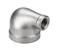 1 gomito riduttore a 90° in acciaio inossidabile 304, raccordo for tubo filettato femmina da 1/4" a 1-1/4", connettore SS304 for impianti idraulici e idrici(1 to 3l4 Inch)