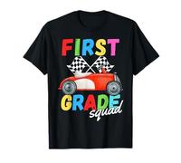 1 ° grado Squadra Primo Insegnante Studente Team Race Car Divertente Maglietta