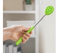 1 grattaschiena a forma di cactus con braccio retrattile, lo strumento definitivo per alleviare il prurito: gratta la schiena e la testa senza chiedere aiuto (verde)