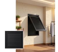 1 griglia di ventilazione for filtro gas Revert 20 x 20 - for cartongesso, nera - ideale for HVAC e accesso ai servizi(550x550mm)