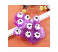 1 Guanto da massaggio anticellulite viola, guanto da massaggio anticellulite con spazzola, unisex per adulti, massaggiatore portatile, massaggiatore a