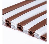 1 guarnizione in schiuma autoadesiva - Striscia di tenuta in gomma siliconica for porte e finestre - Dispositivo a fessura a forma di I(White,10x6mm)