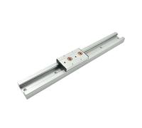 1 guida lineare a doppio asse integrata in argento da 70 mm SGR25, binario da 100 mm a 1150 mm + 1 cursore a blocco SGB25, parti CNC for lavorazione del legno(SGB25-3 wheel,500mm)