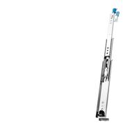 1 guida scorrevole for cassetti larga 53 mm - capacità 120 kg, estensione completa, guide con cuscinetti a sfera resistenti all'erosione for uso domestico e su veicoli(800MM)